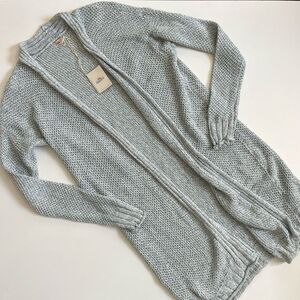Faherty NWT Blue Open Cardigan Small